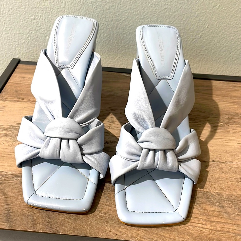 BCBG baby blue heels, size 9 gently worn once